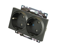 Катрин Розетка 2-ая с/з со шторками графит GLS16-7114-06