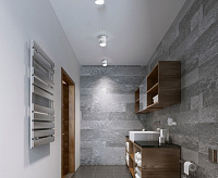 Светильник потолочный GX53 12W 230V, подсветка 1W, белый HL350