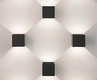 Настенный светодиодный светильник 1548 TECHNO LED WINNER черный IP54