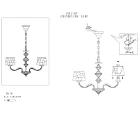 Люстра 1302-6P сн/пр