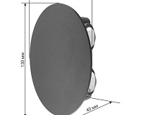 Настенный светодиодный светильник NUOVO 3000К IP54 серый düwi 24364 9
