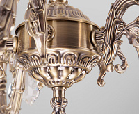 Люстра металл 10102/5 античная бронза/прозрачный  хрусталь