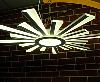 Люстра светодиодная "TERESA" 100W R-APP-680x50-WHITE/WHITE-220-IP20