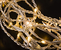 Гирлянда бытовая электрическая бахрома/теплый белый 100-002