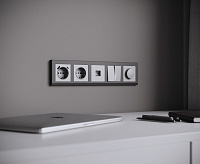 Веркель Рамка на 5 постов (графит матовый) W0051864