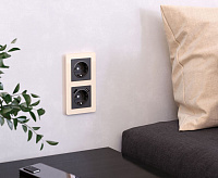 Веркель Рамка на 2 поста (айвори Acrylic) W0022743