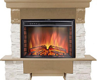 Портал Pietra 26/30S камень белый шпон беленый дуб