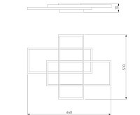 Потолочный светильник 90177/3 белый
