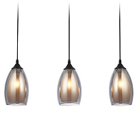 Подвесной светильник TR3537/3 BK/SM/FR 40W черный/дымчатый/белый матовый E27/3