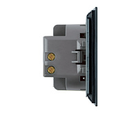 Мия Переключатель 1кл, черный бархат, RSW10-3105-05