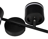 Светильник настенно-потолочный под лампу PCL 0704 4*GX53 BL черный IP20