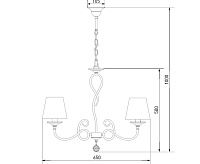 Люстра металл 70068/5 хром сн/пр