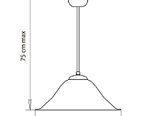 Cветильник подвесной A3320SP-1WH