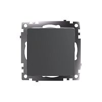 Катрин Выключатель 1-кл графит GLS10-7103-06