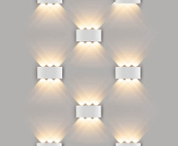 Настенный светодиодный светильник 1551 TECHNO LED TWINKY TRIO белый IP54 сн/пр