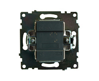 Катрин Переключатель 1-кл графит GLS10-7105-06