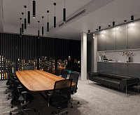 Подвесной LED светильник DLR023 12W 4200К черный матовый