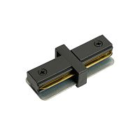 Коннектор прямой для шинопровода черный LD1020 для CAB1007