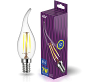 Лампа светодиодная filament свеча на ветру FС37, 7Вт, Е14, 2700К, DEKO Premium 32432 4