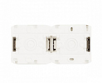 Блок выключатель+розетка с/з бел 782318 Quteo IP44