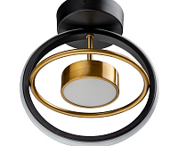 Люстра светодиодная FALENA&nbsp;&nbsp;14W 2700-6400K черная/золото REV Ritter 51598 6