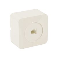 София Розетка RJ-45 слоновая кость IP20 MST00-20-04