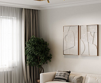 Brass Line Трековый светильник поворотный 10W 3000K латунь 85525/01