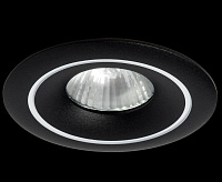 Светильник встраиваемый 010013 LEVIGO MR16 ЧЕРНЫЙ МАТОВЫЙ БЕЛЫЙ сн/пр