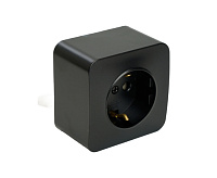 София Розетка 1-ая с/з черный матовый IP20 MST16-11-05