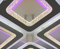 Люстра светодиодная "OVAL DOUBLE RGB" 70W 5S-APP-660x500x110-WHITE/WHITE-220-IP20