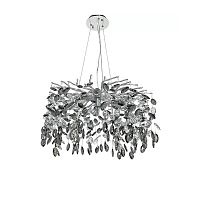 Люстра QS98013-600-G6-10 Y хром/черно-прозрачный хрусталь