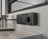 Веркель Коробка для накладного монтажа (черный) W8000008