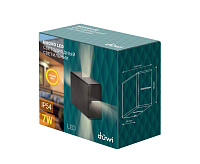 Настенный светодиодный светильник NUOVO 7W 3000К IP54 черный düwi 24274 1