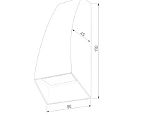 Настенный светодиодный светильник 1016 TECHNO 2W белый