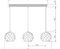 Подвесной светильник 304/3