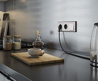 Веркель Рамка на 3 поста (глянцевый никель) WL02-Frame-03