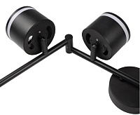 Светильник настенно-потолочный под лампу PCL 0906 6*GX53 BL черный IP20