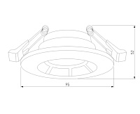 Светильник точечный встраиваемый 25009/01 MR16 графит