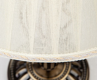 Настольная лампа с абажуром 01002/1 античная бронза