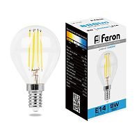 Лампа светодиодная FILAMENT  9W E14 6400K LB-509 шар (Feron)