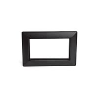 Катрин Рамка для 2-ой розетки пластик черный PFR00-7012-05