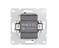 LK60 Выключатель 1-кл серебристый металлик 860103-1