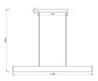 Cветильник подвесной A2505SP-2BK