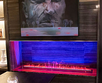 Электрический очаг Schones Feuer 3D FireLine 1000 Pro + синий цвет