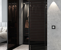 Веркель Рамка на 1 пост (черный матовый Slab) W0012908