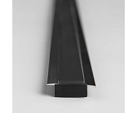 Встраиваемый алюминевый профиль черный/черный (до 11мм)