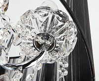 Люстра металл 2045/5 хром/черный