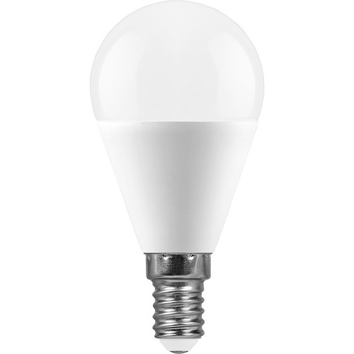 Лампа светодиодная 13W E14 6400K LB-950 G-45 шар (Feron)