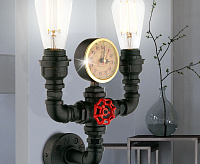 Бра GLOBO 43000W2 E27 2x60W черное золото сн/пр