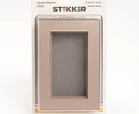 Катрин Рамка для 2-ой розетки шампань GFR00-7012-02